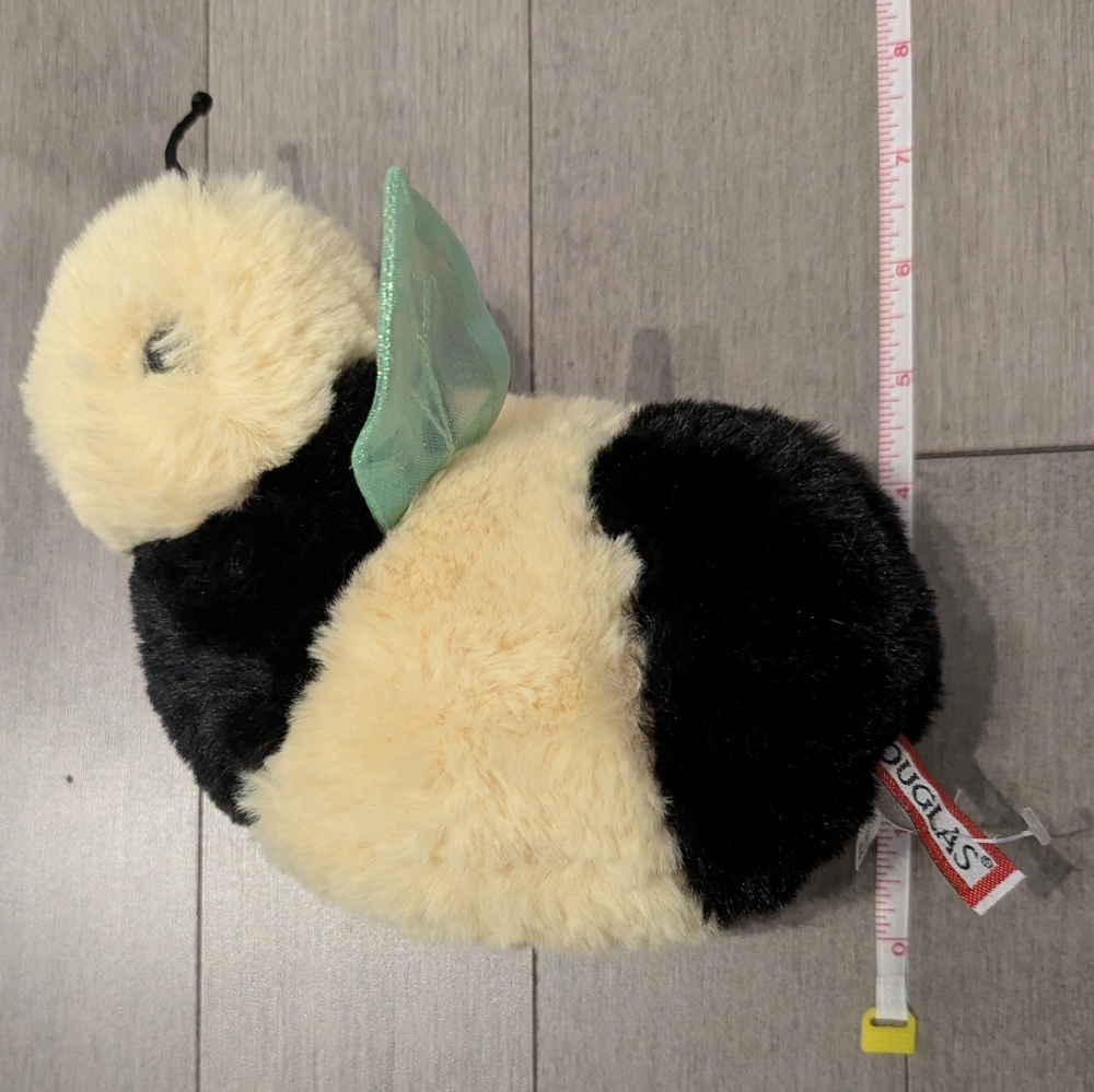 Black and Cream Bumblebee Plush Toy Douglas